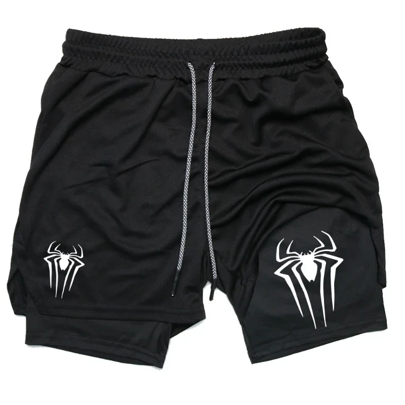 2024Berserk- Men's 2-in-1 sports shorts, running quick drying shorts, gym and fitness training, double layered