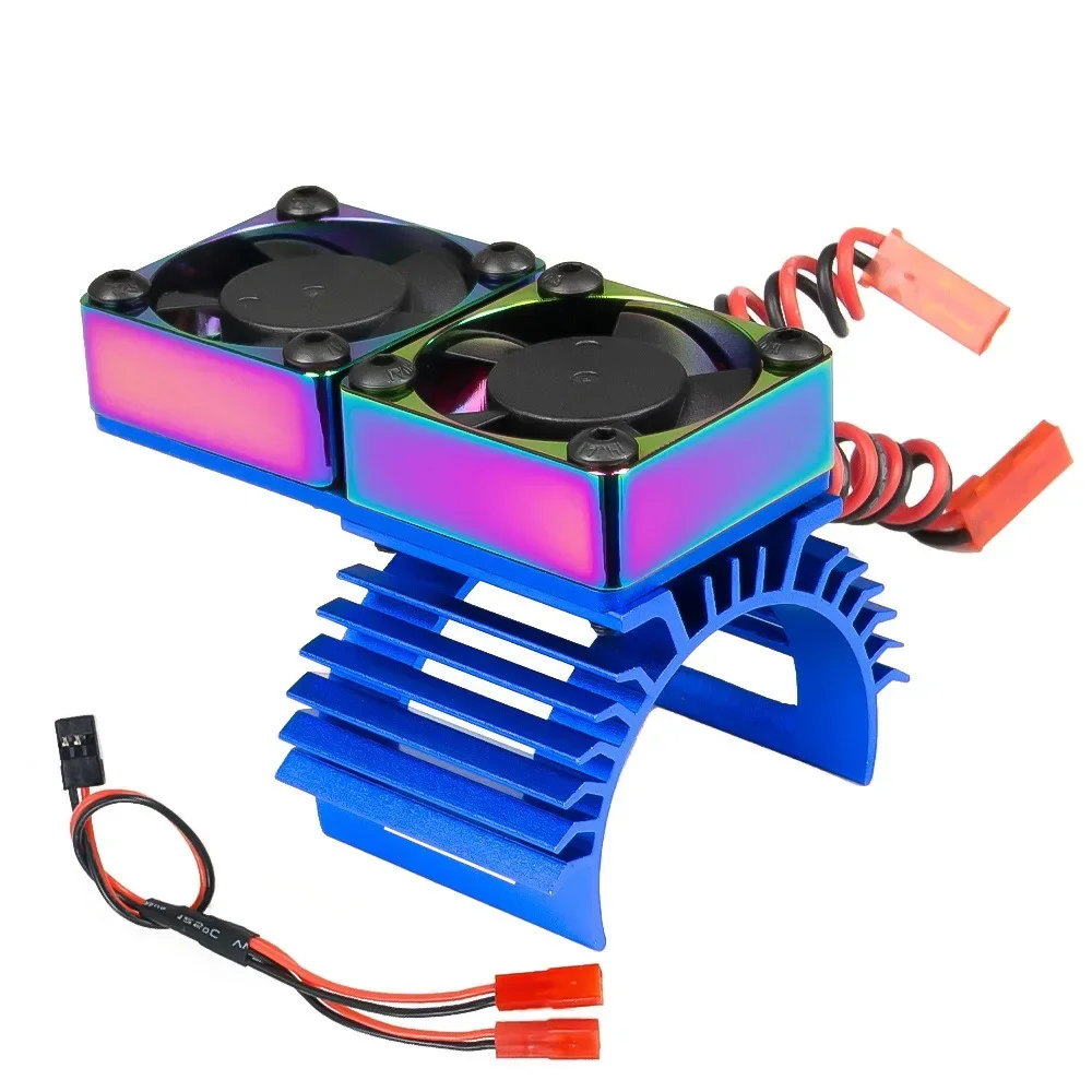 

Motor Dual Cooling Fans Heatsink 380 540 550 3650 Radiator 36Mm RC Car Ship Part