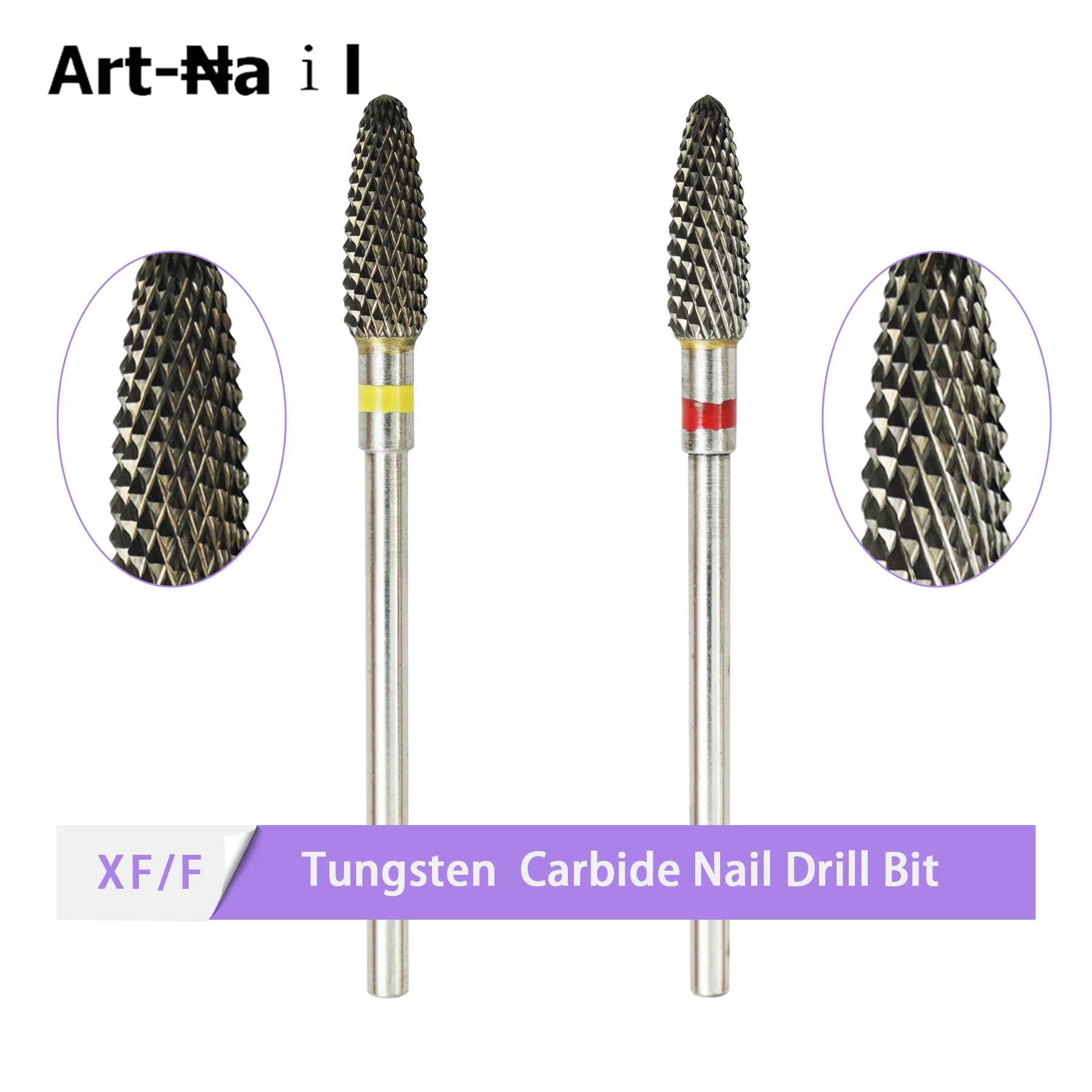 1 قطعة التنغستن كربيد مسمار لقمة ثقب 3/32 بوصة بشرة مبرد أظافر كهربائي ل جيل للأظافر مزيل طلاء الأظافر أدوات مسمار الفن Efiles #1