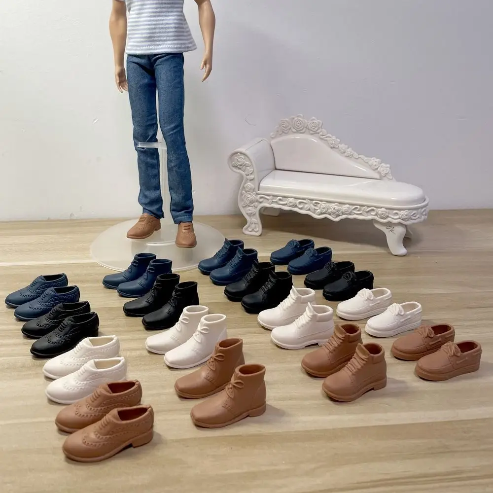 Fashion Prince Male Doll Shoes Boots Sandals for Ken Dolls Fashion 1/6 Male Doll Decors Parts Kids Doll DIY Dressing Accessories