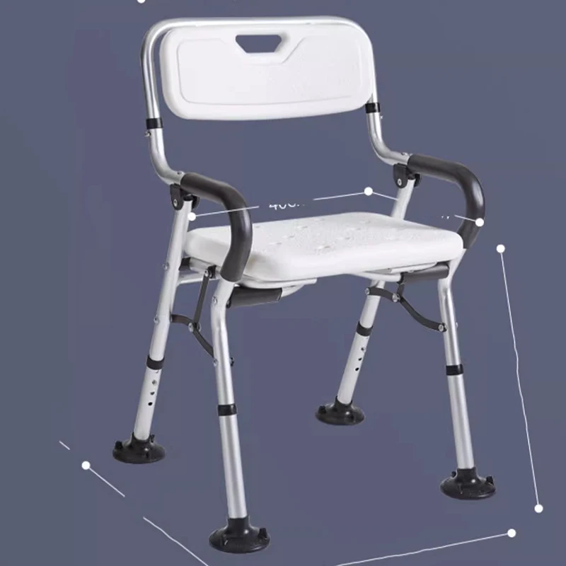 Anti Slip Bath Chair Senior Chairs Stainless Steel Home Use Senior Chairs Elderly Chair Duschstuhl Mit Ruckenlehne Furniture