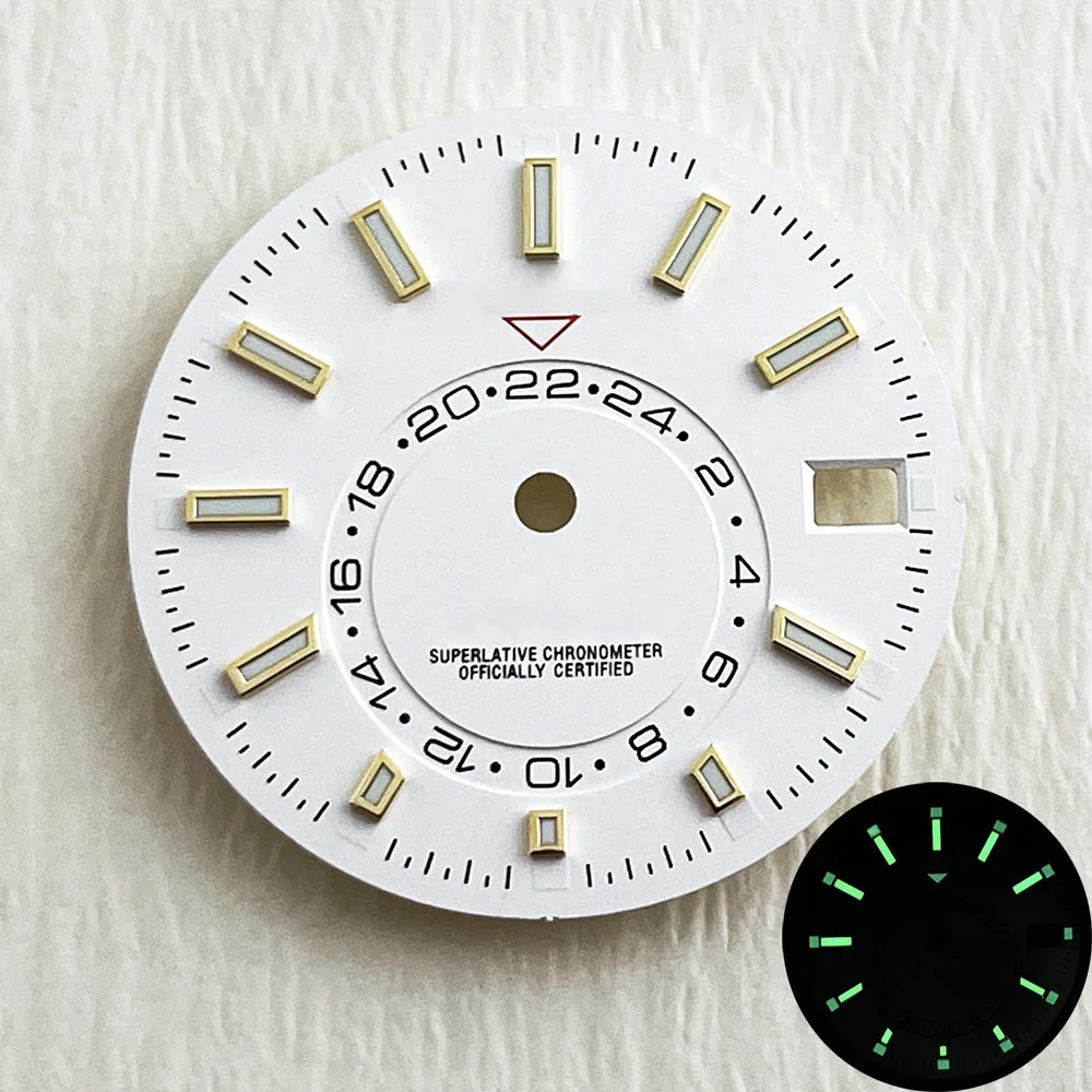 NH35 dial green Luminous 28.5mm dial Suitable for NH35/NH36 movement watch accessories