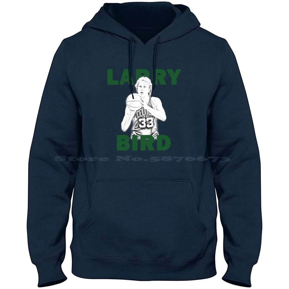 Larry Bird Legend 100% Cotton Hoodie T Shirt Larry Bird Basketball Sports Michael Legend Vintage Magic Johnson