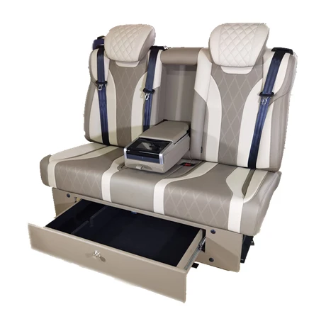Real Car Seat Factory  CTZY Auto Back Row Seat Luxury Adjustable Leather Auto Power Back Row 3-person Van Seat