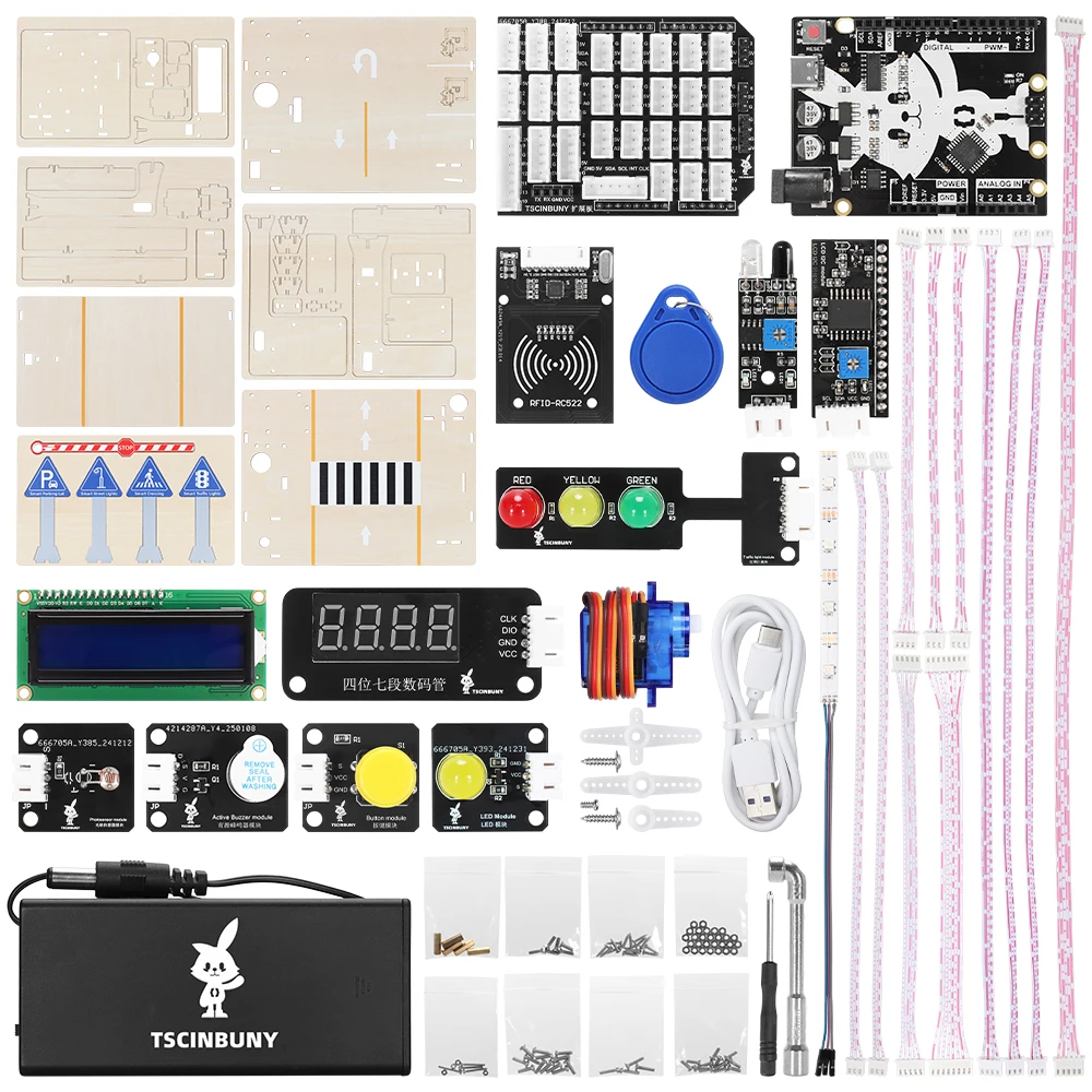 Esp32 Smart Home Kit - Tscinbuny ESP32 STEM Smart Traffic School
