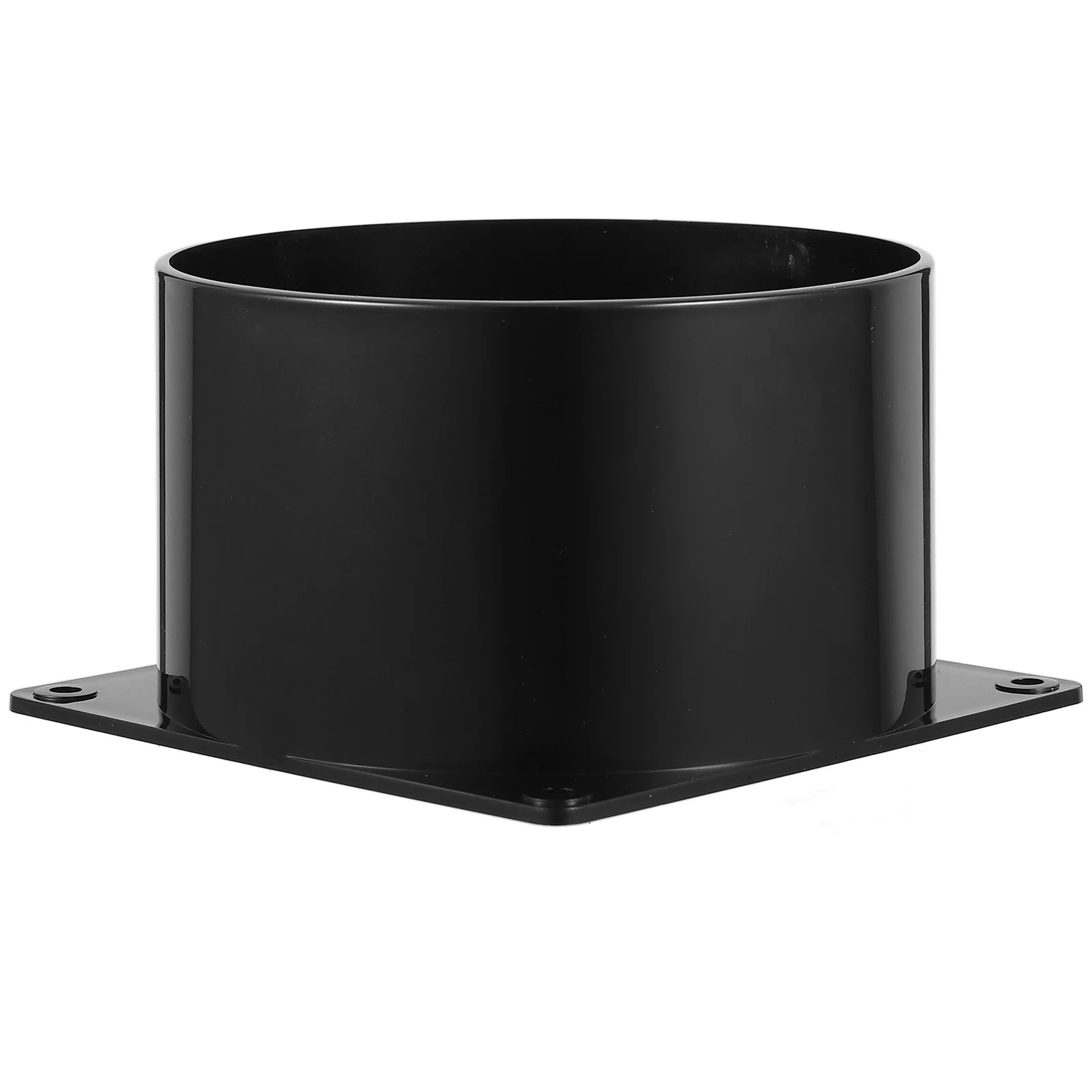 Connettore flangiato inferiore quadrato in ABS Accessorio per collegamento ventola per tubi Adattatore per condotto d'aria per ventole di scarico Asciugatrici Cappe da cucina Polvere