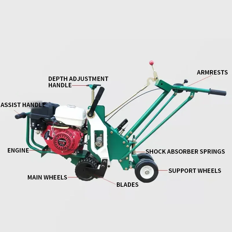 Sod Cutter, Push-Type Self-Propelled Lawn Sod Cutter, Automatic Cutting, Gas-Powered Lawn Transplanter(Customized)