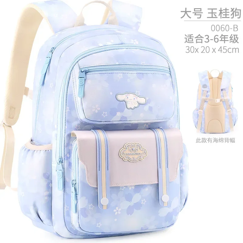 Plecak Sanrio Cinnamoroll Mochilas Aestihic Kuromi lekki i o dużej pojemności koreański uroczy prezent na tornister szkolny