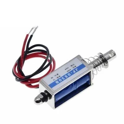 JF-0530B DC 6V 12V 24V Push&Pull Typ Gangbei-0530 Elektromagnet mit offenem Rahmen Haltekraft 5N Hub 10mm Linearmagnet – Detail 1