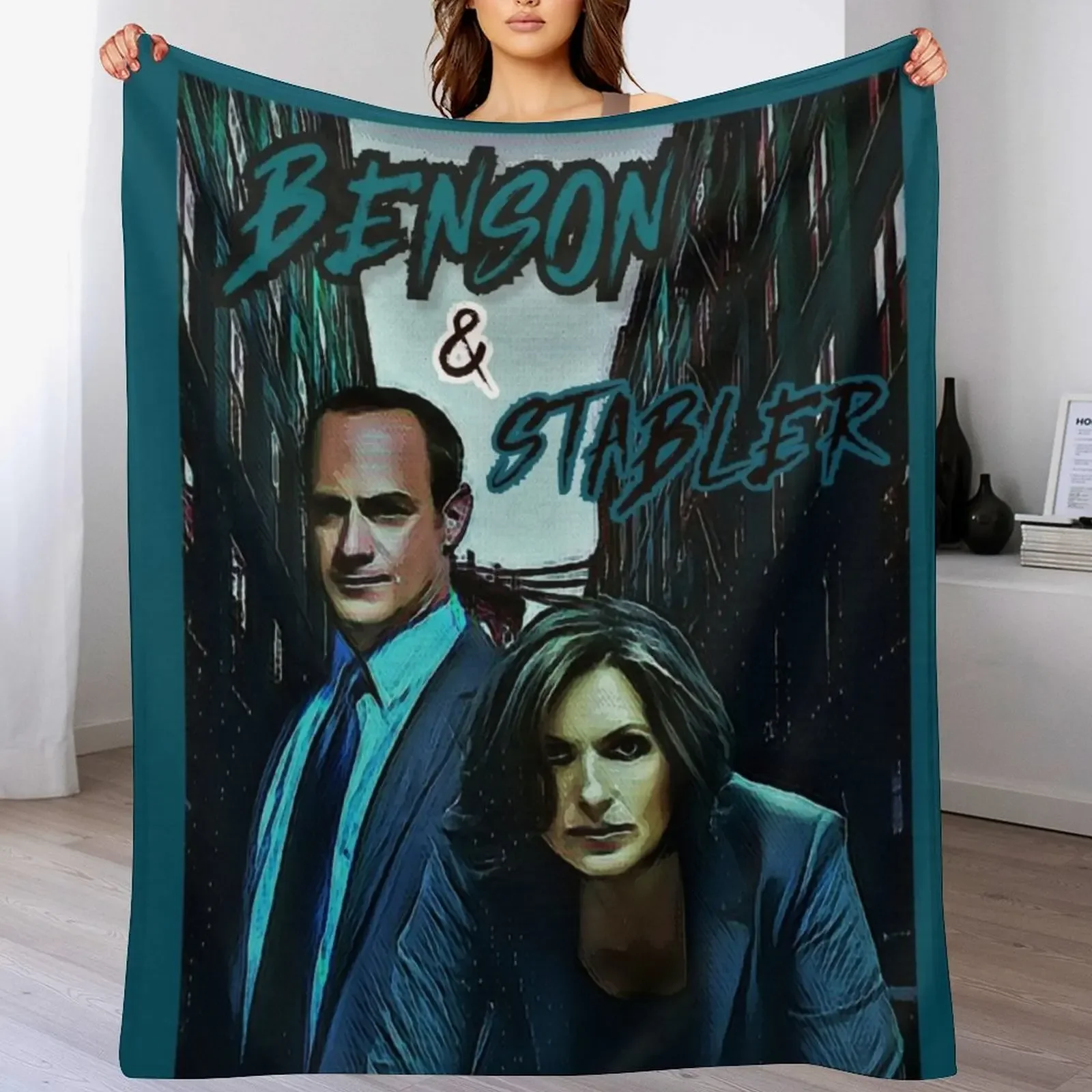 

Benson & Stabler Law and Order: SVU Throw Blanket Warm Comfortable Blanket for Office Napping