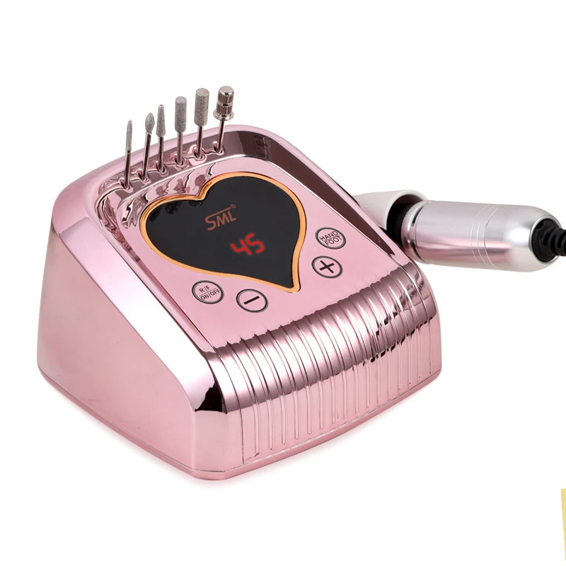 45000 RPM Electric Nail Drill Machine for Nails Electric File HD Display Metal Manicure Pen Professional nail lathe Sander