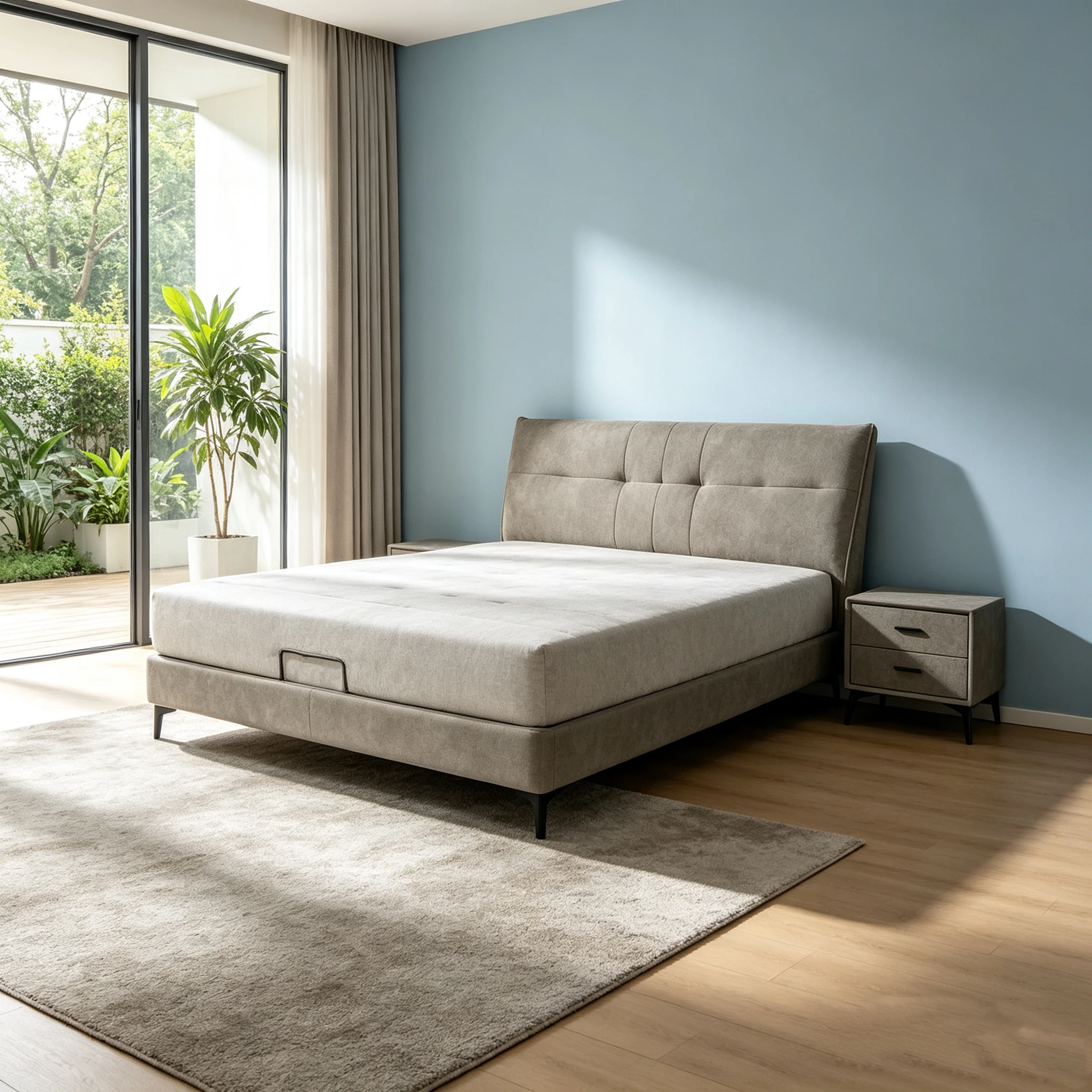 Modern Soft Upholstered Bed With Genuine Leather Eco-Friendly & Durable Design Full Soft Wrapping For Comfortable Sleep