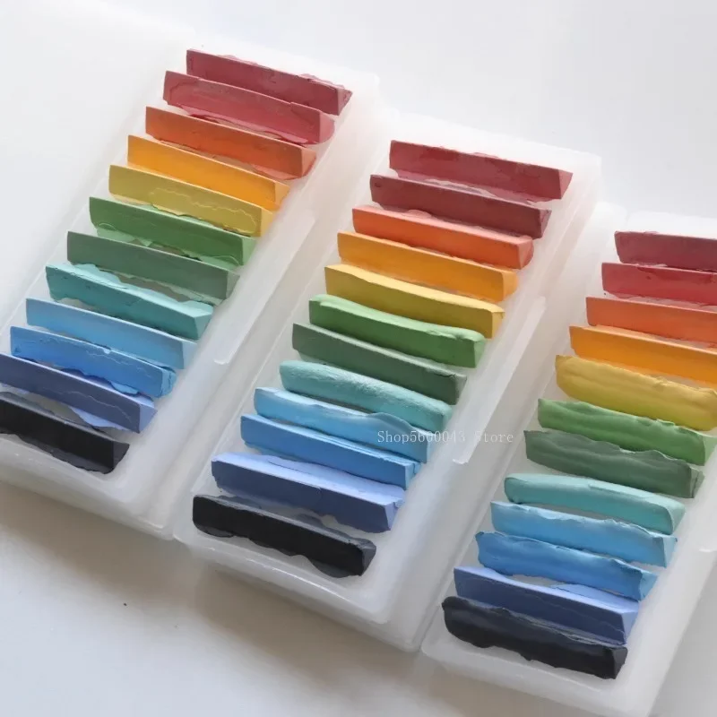 

12 Color Set Pottery Medium High Temperature Fired Underglaze Chalk/Crayon DIY Pottery Handicrafts Painting Coloring Chalk Tools