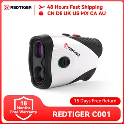 REDTIGER Golf Rangefinder with Slope 1000M 1200 Yards Laser Range Finder Golfing 7X Magnification Rechargeable Range Finders