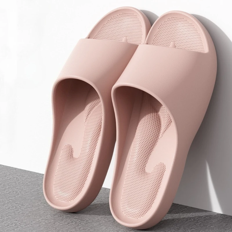 

Arch Support Indoor Bathroom Slippers For Women Men Summer House Shoes Soft EVA Light Weight Couples Home Hotel Shower Slides