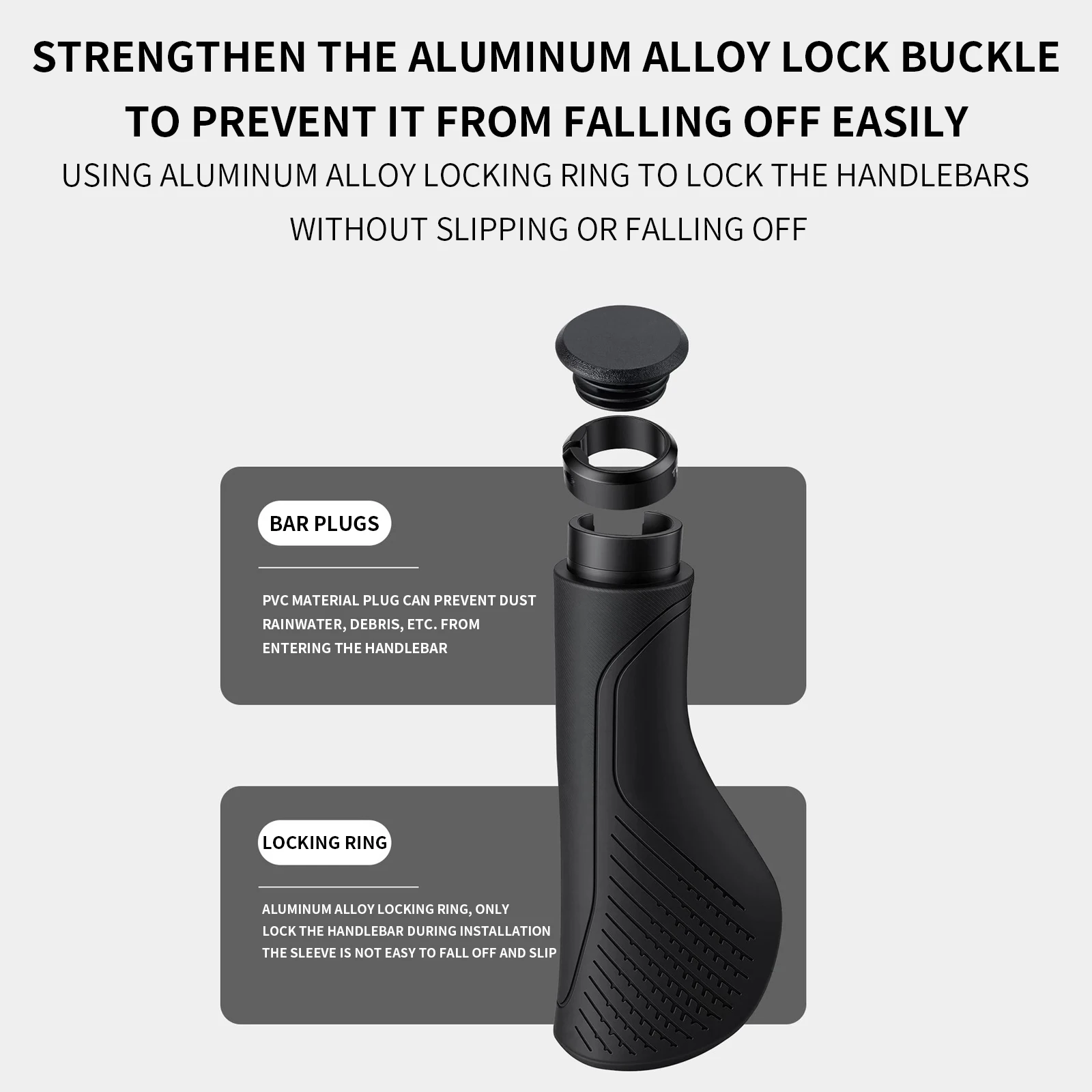 TOSUOD Bike Handlebar Grips Anti Slip Breathable High Elastic Ergonomic Shockproof Fit 22.2mm Bars MTB Road Cycling Accessories view 2