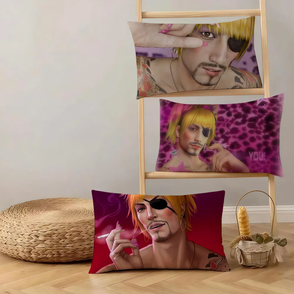 Y-Yakuza Game Goromi Kissenbezug, rechteckiger Kissenbezug, Hit-Produkt, bequeme warme Bettwäsche, Party-Geschenk