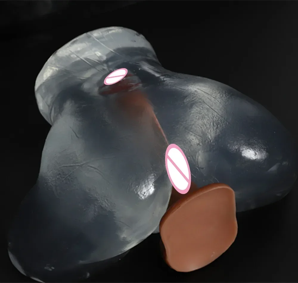 Transparent Ass Visible Vagina Channel Sexy Butt Mini Sex Doll Masturbation Toy Pocket Pussy Masturbate Cup Adult Supplies Store