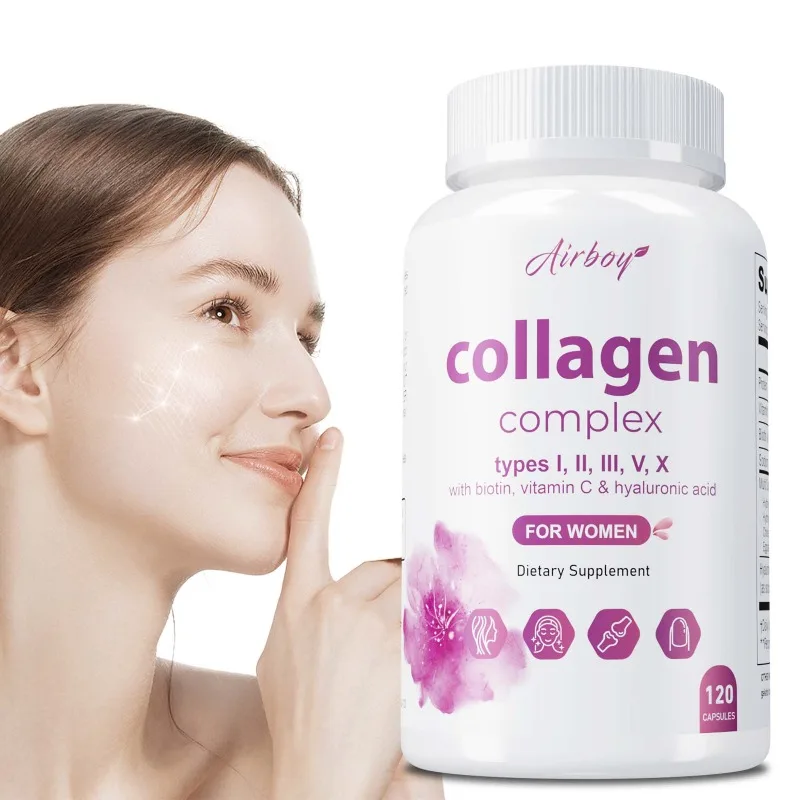 

Collagen Complex - Contains Biotin, Anti-aging, Supports Cellular Energy, Improve Skin Elasticity, Promotes Collagen Production