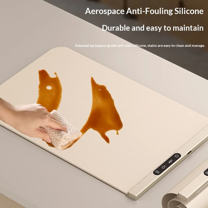 حصيرة طاولة محمولة متعددة الوظائف، درجة حرارة ثابتة، لوحة تسخين منزلية للحفاظ على دفء الطعام