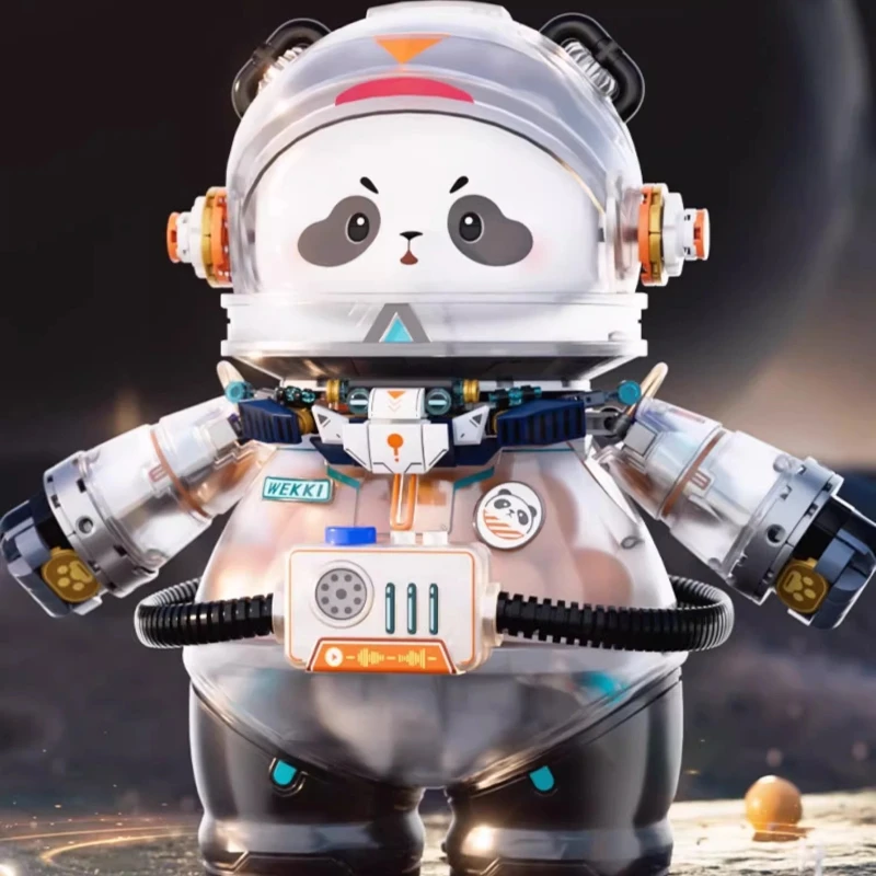 

Строительные блоки Эскорт Панда Детские развивающие собранные ручной работы Космическая панда Модные игрушки Настольные украшения Подарки на день рождения