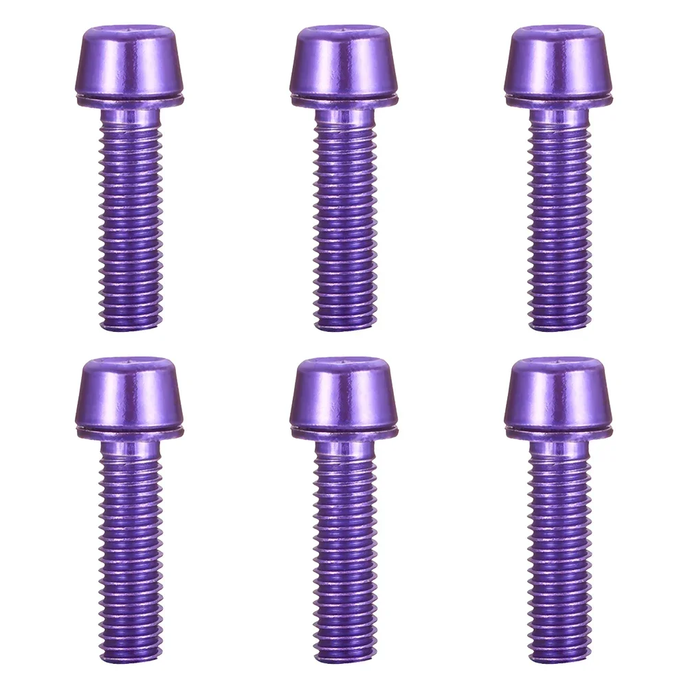 Bike Screws Set Stem Screws 6pcs Bicycle Accessories M5*18mm Red/blue/green/gold/purple Stainless Steel Brand New image 2