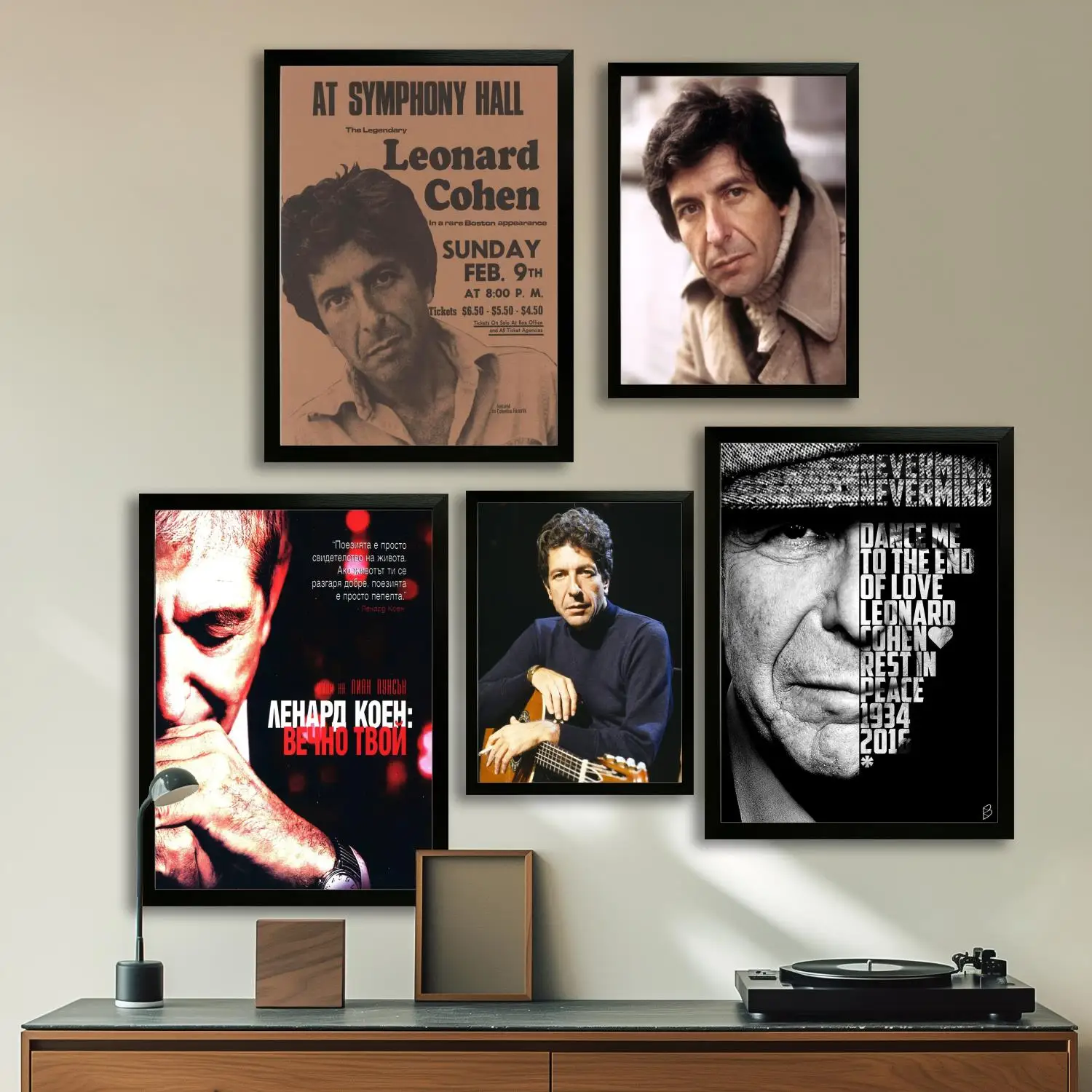 Leonard Cohen Canvas Art Poster and Wall Art, Picture Print, Modern Family Bedroom Decor,Decorative painting