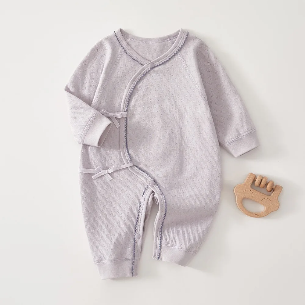 Spring and Autumn New Newborn Jumpsuit, Pure Cotton Breathable Baby Girl Jumpsuit, Casual Outdoor Baby Clothes