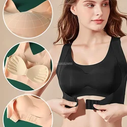 Women Reducing Girdle Posture Corrector Bra Seamless Underwear Slim Belly Sheath Cross Back Bra Nursing Body Fitness girl