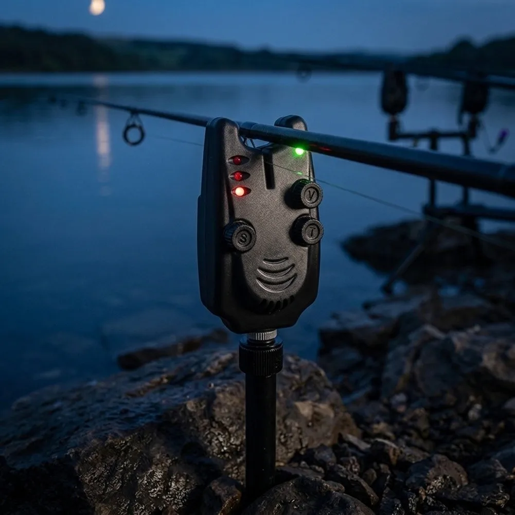 Fishing Trip Fish Bite Detectors Fishing Tackle Bite Detection System Audible And Visual Signals Multiple Rod Monitoring