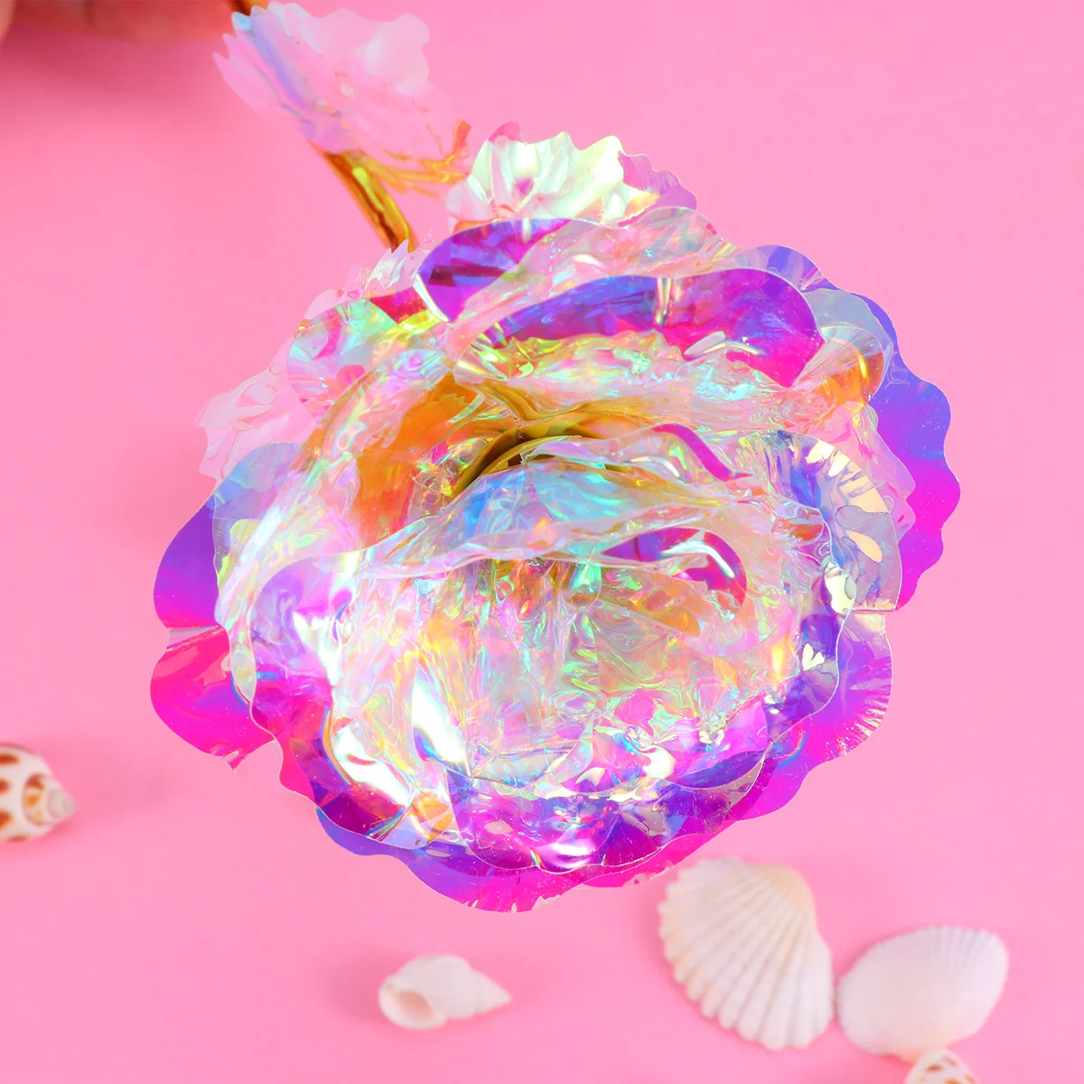 

Gold Leaf Rose Flower Artificial Imitation Gold Rose Luxury Decoration Valentine Mother's Day Anniversary Present