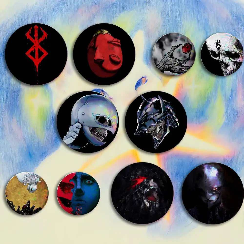 B-berserk-K Badges 25 32 44 58 75 mm Round Customizable Wholesale Fan goods Self-made fan freebies