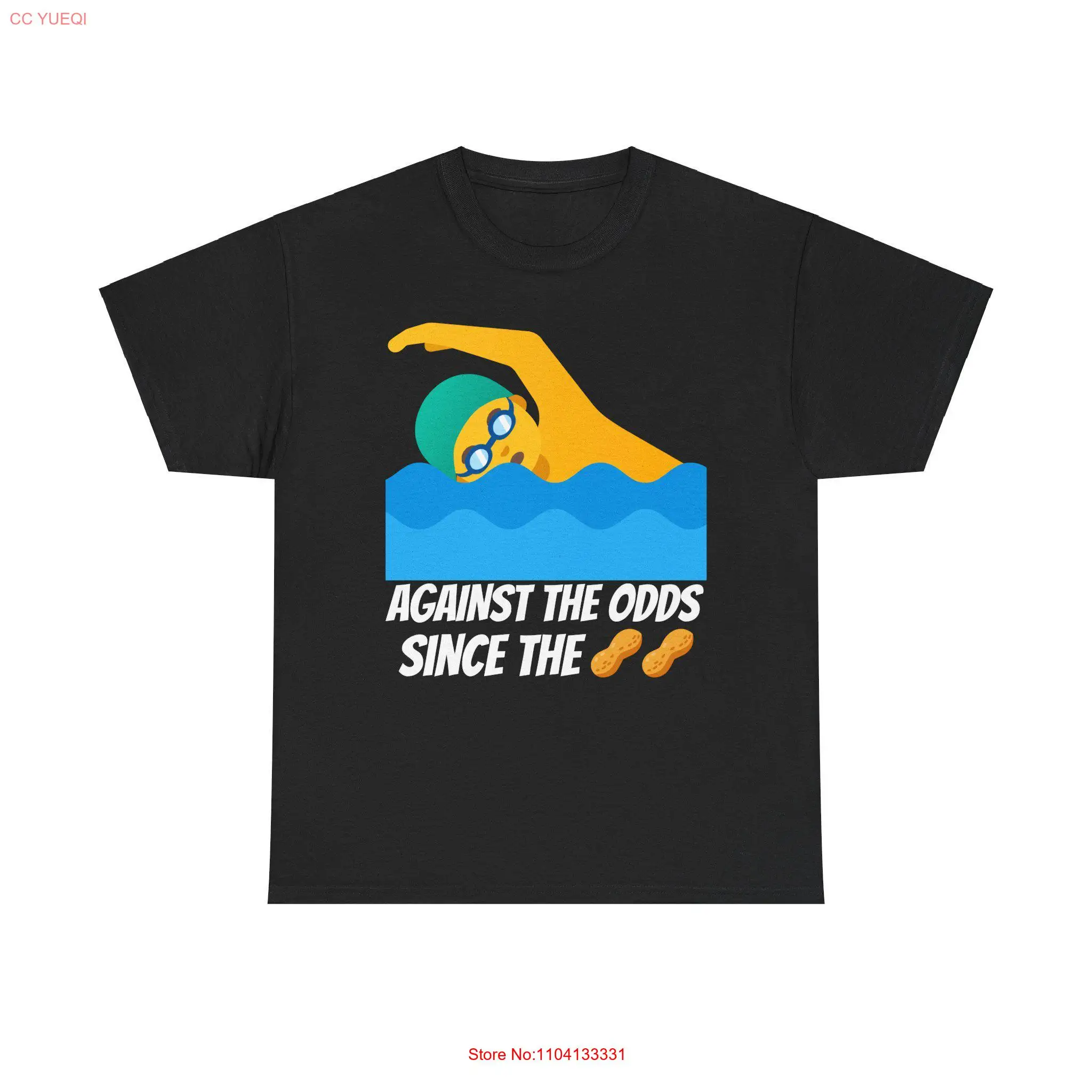 

Swimming since the Nuts Cotton T shirt long or short sleeves