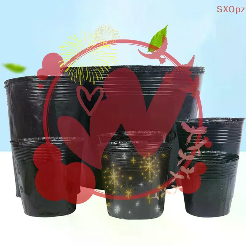 100Pcs Thickened Seedling Nursery Pots Plant Starter Cups For Household Garden Vegetable Flower Herb Planting Cultivation Bags