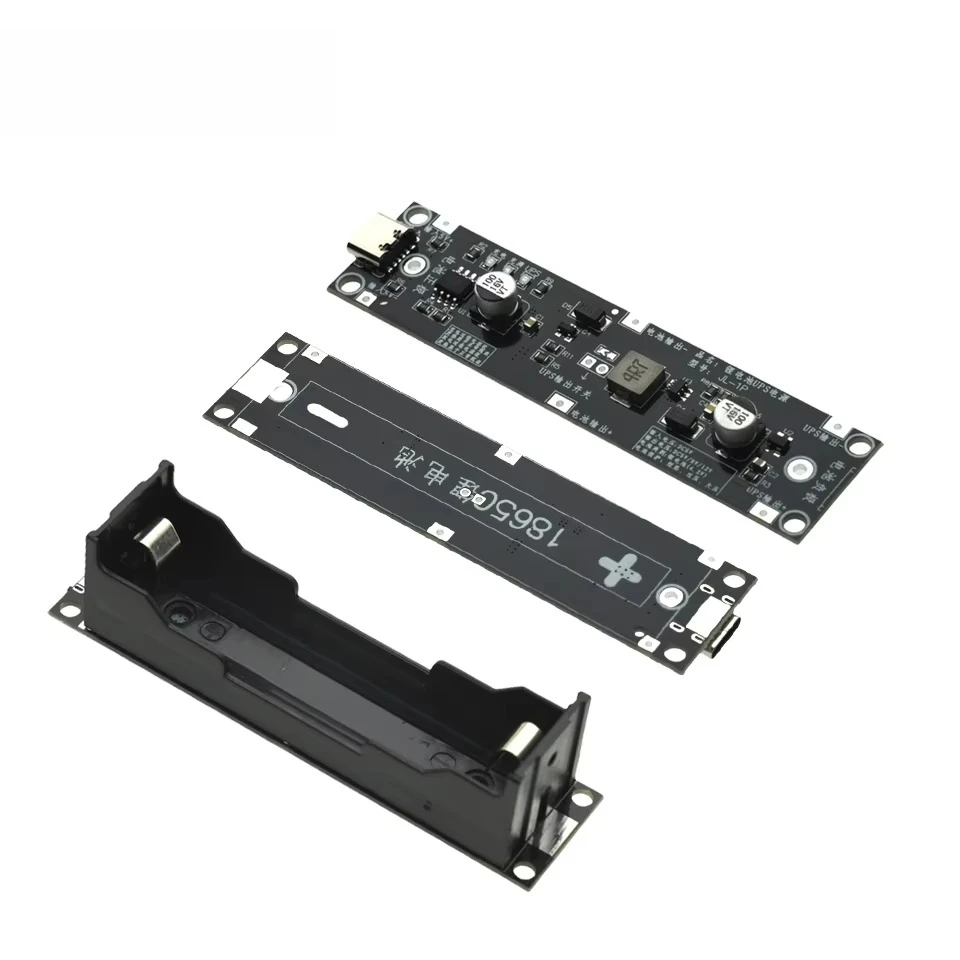 5V 9V 12V Type-C 18650 Lithium Battery Boost Step Up Module UPS Uninterruptible Power Supply Charge Discharge Same Time 1A