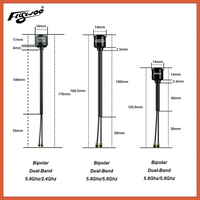 Flywoo Bipolar Dual-Band DJI O3 Air Unit Dual Antenna 5.8Ghz/2.4Ghz UFL/IPEX Interface Adapted Antenna for DJI O3 Unit DIY Parts