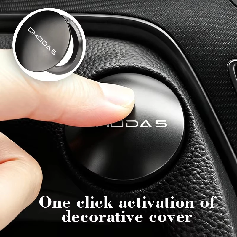 One-Click Start Button Protector Cover Decor Stickers For Chery Omoda 5 E5 FX C3 C5 PRO PHEV Car Interior Accessories