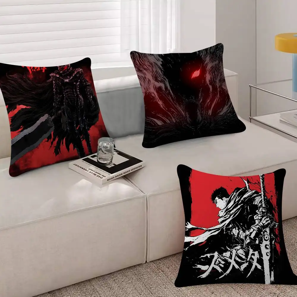 B-BerserkS Cool Cushion Office Cushion Pillowcase Car Cushion Cover45X45CM Lumbar Pillowcase Sofa Pillowcover