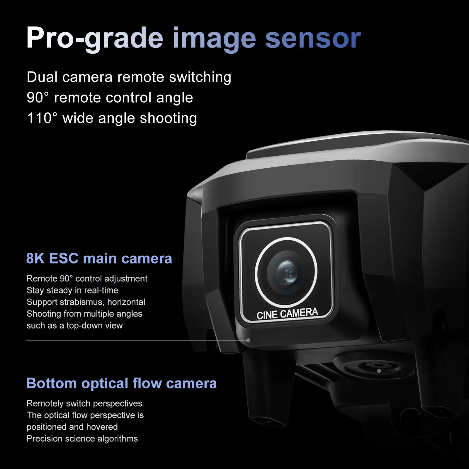 NEW A118 Drone 8K Dual Camera HD Remote Control Screen Professional Aerial Photography Obstacle Avoidance Quadcopter RC Dron Toy