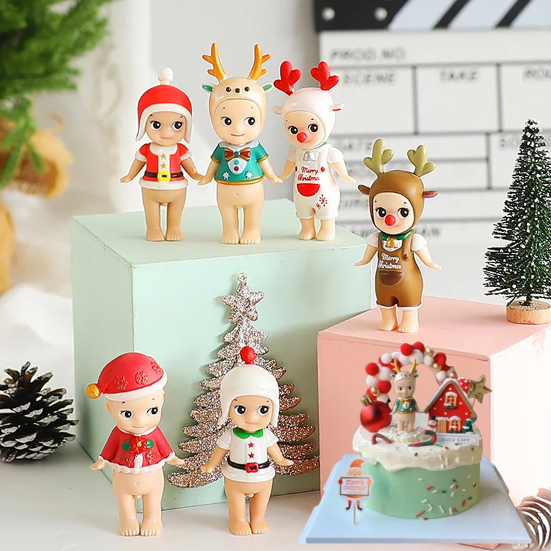 1/3Pcs Random Sonny Angel animals Jupiter hippers Angel Nake Body Cupido Kewpie Doll Figure Christmas Decorations Toys