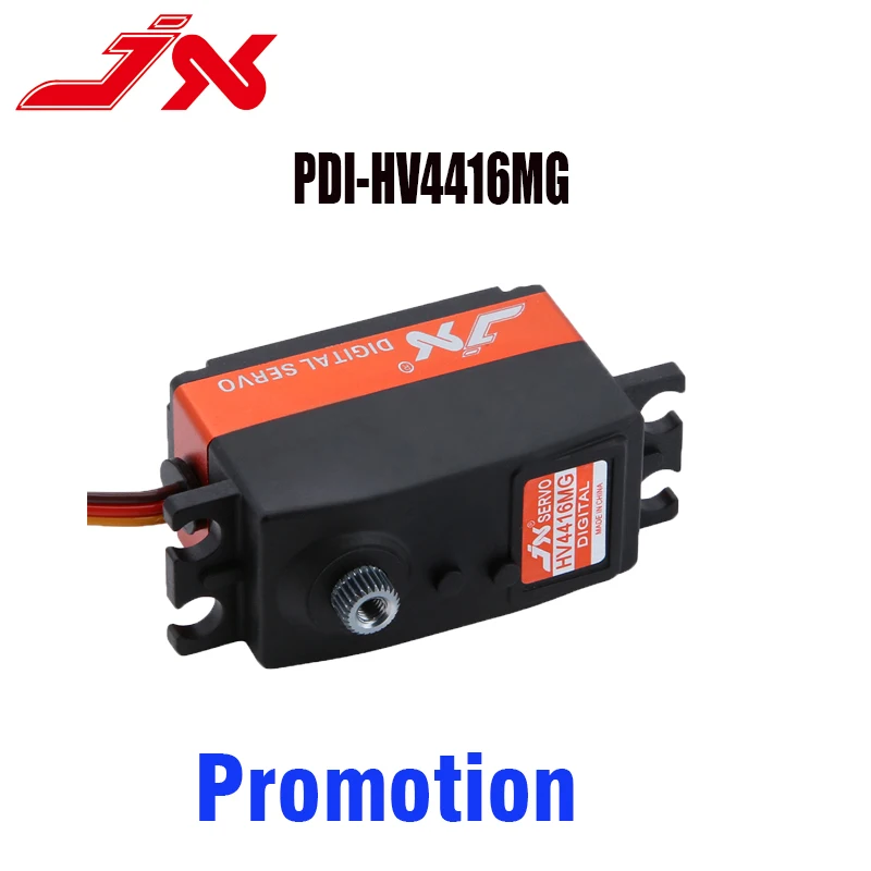 

Низкопрофильный сервопривод JX PDI-HV4416MG 16 кг, стандартный цифровой сервопривод с крутящим моментом и металлической шестерней для радиоуправляемого автомобиля/самолета/БПЛА/верлитолета/механического рычага