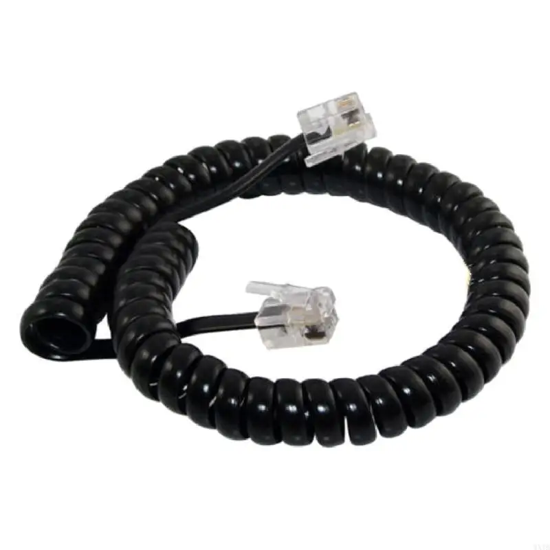 Spring Designing Telephone Line RJ9 RJ11 Phone Cable Wire For Clear Calls