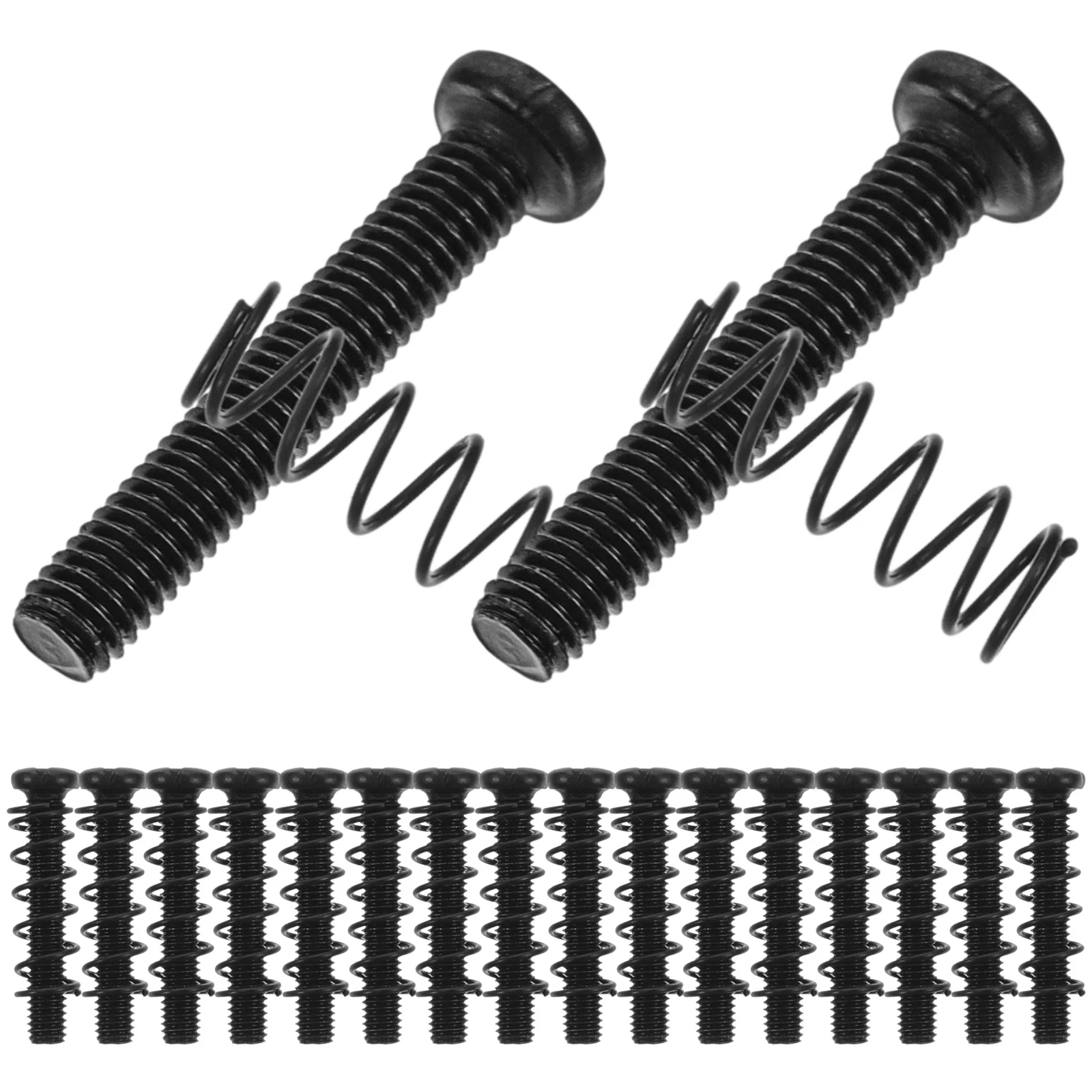 

1 set 1 Set Of Saddles Screws String Locking Screws With Springs Replacement Parts For Electric Guitar Metal Bridge Screw Saddle