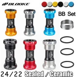 Bicycle Thread Kit for SRAM Prowheel Crank,Road and Mountain Bike,BB Kit,Seal and Ceramic Bearing,Bottom Bracket,24mm,22mm
