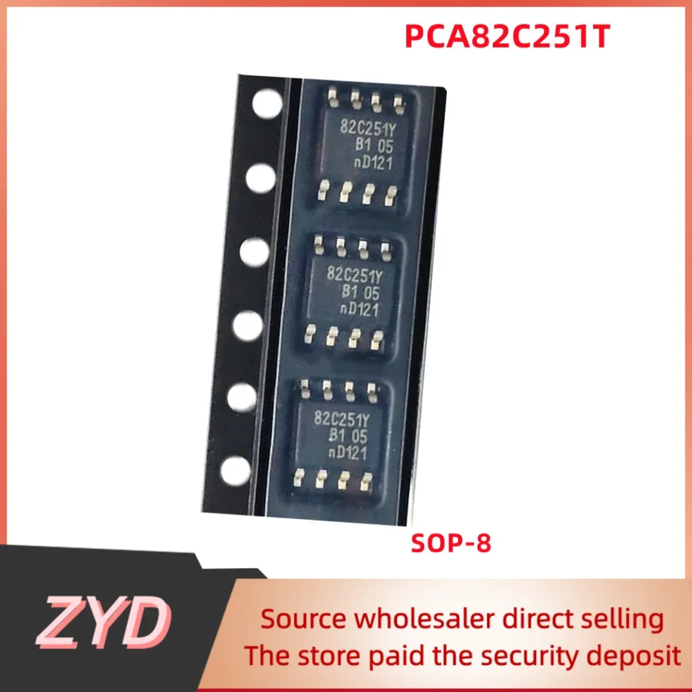 ZYD 10PCS/Lot Original A82C251 82C251T 82C251Y PCA82C251T PCA82C251 82C251 SOP-8 4.5V to 5.5V Transceiver IC Chip