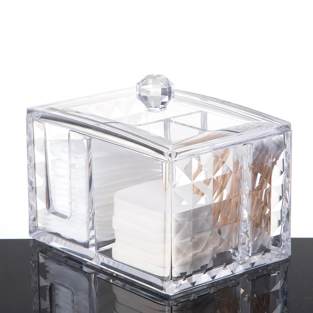 Multifunctional Transparent Acrylic Cosmetics Storage Box Bathroom Bedroom Organizer Jewelry Lipstick Eyebrow Pencil Holder