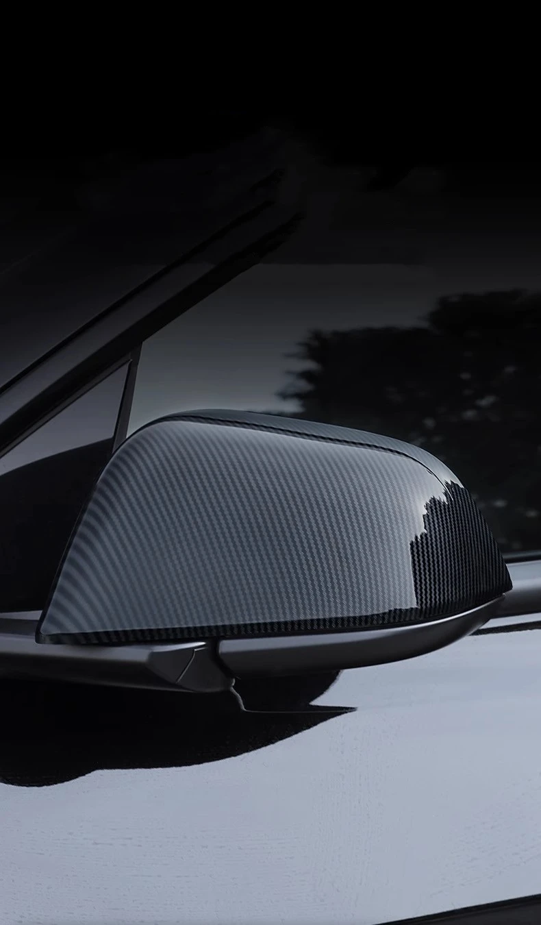 Rückspiegel Shell Ersatz Abdeckung Für Tesla Modell Y/3 Highland Carbon Faser Rückspiegel Kappen Auto Außen Zubehör – Detail 9