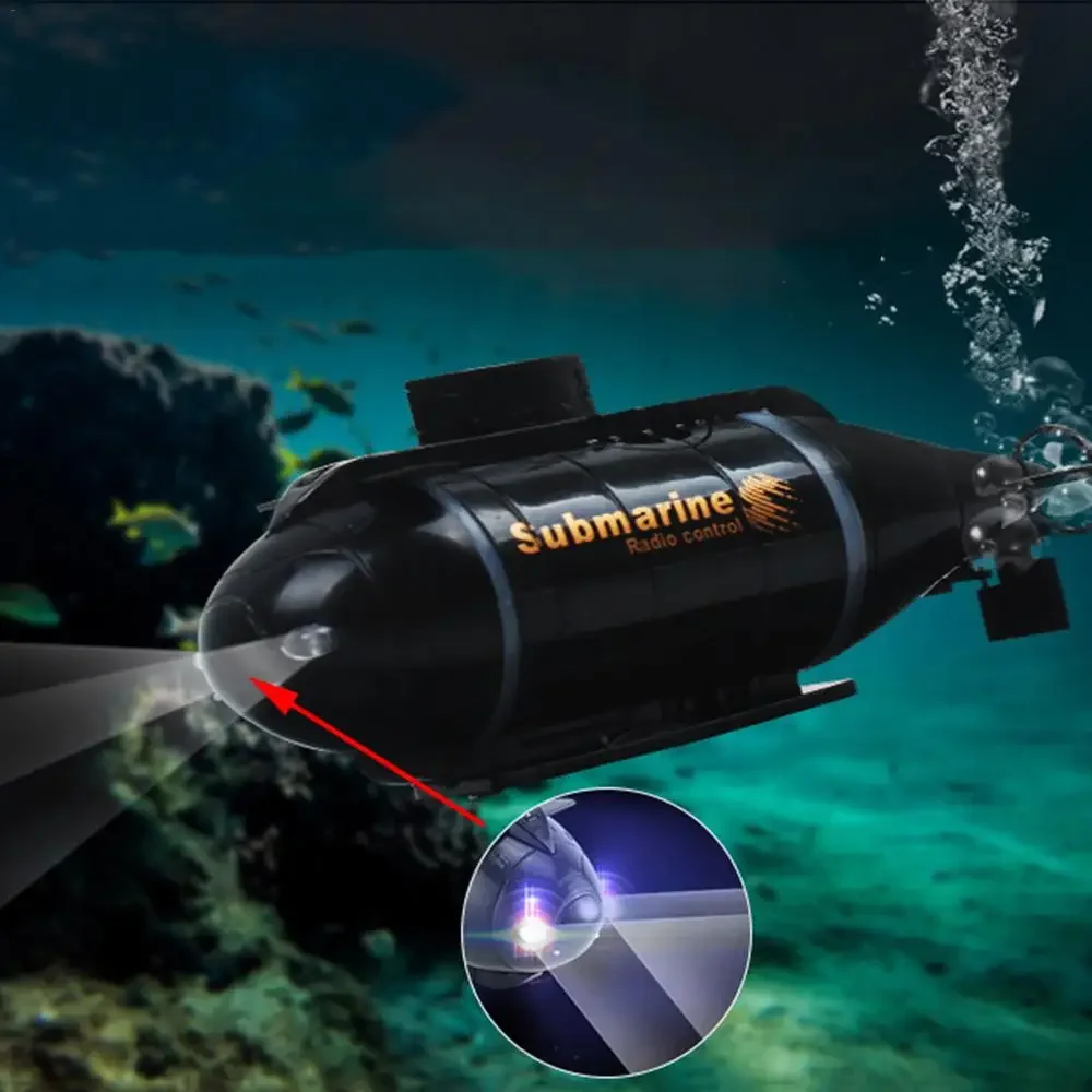 Mini RC Submarine Electric Speed Boat Remote Control Drone Pigboat  Simulation Diving Model High Speed Race Gift Toy Kids Child