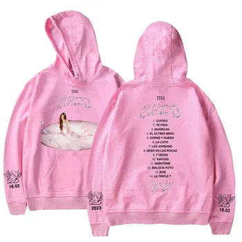 Tini Stoessel Hoodie Cupido Albume Merch Tini Tour Long Sleeve Streetwear Men Women Hooded Sweatshirt