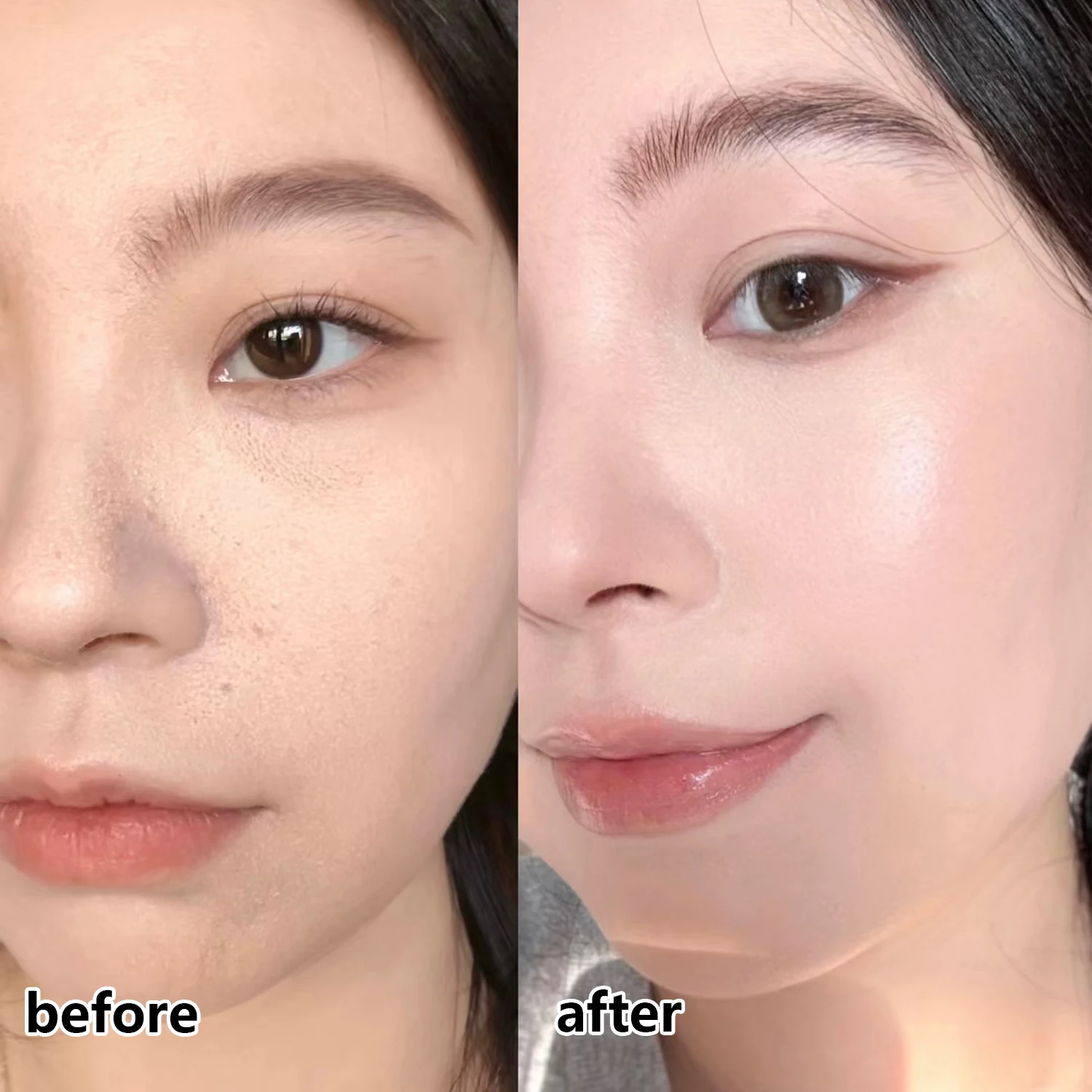 만화 검은 고양이 메이크업 퍼프 세트 양면 에어 쿠션 루스 파우더 퍼프 습식 및 건식 사용 화장품 퍼프 페이스 메이크업 도구